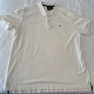 Cream color polo short sleeve